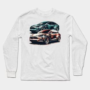 Tesla Mode X Long Sleeve T-Shirt